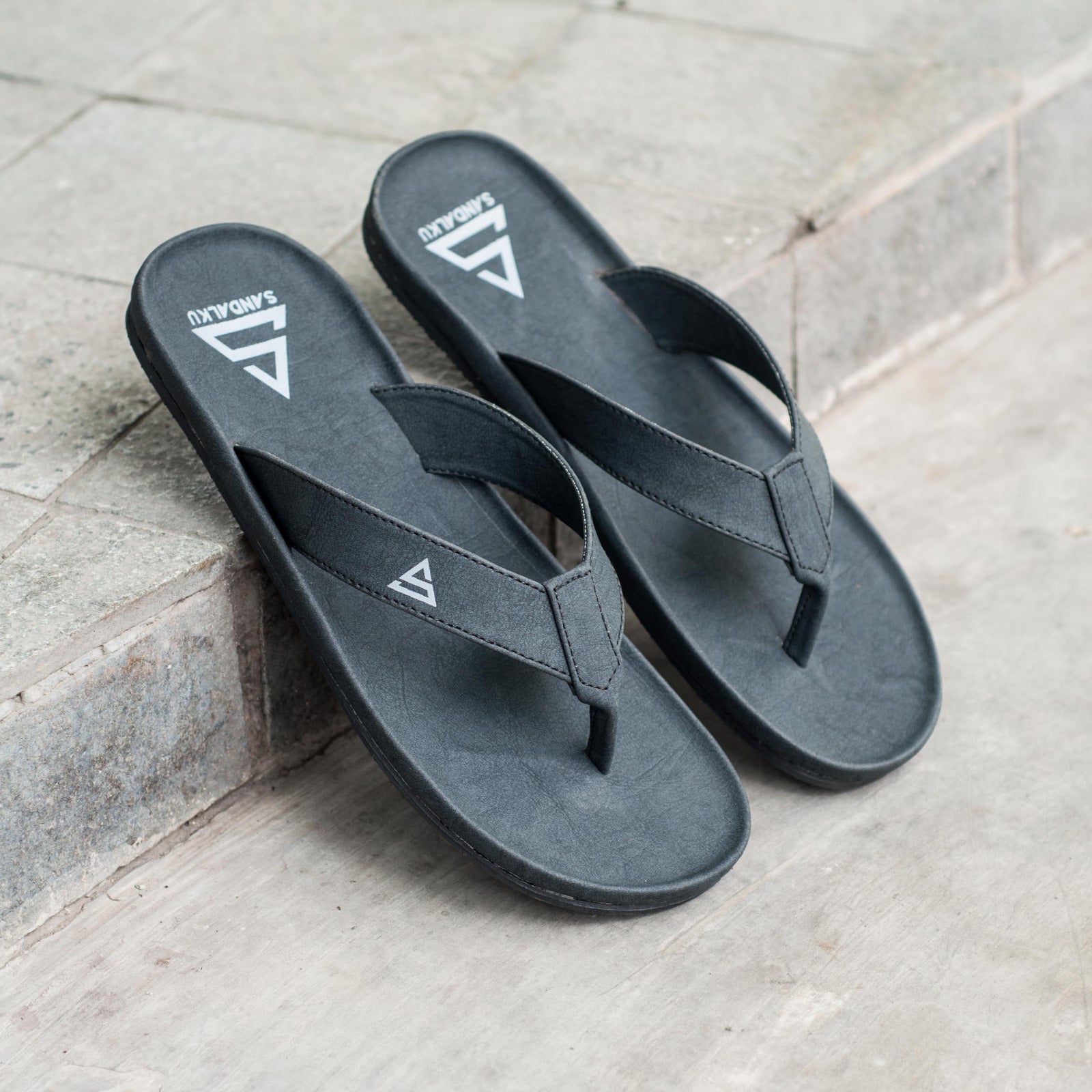 Sandalku - Sandal Pria Flipper PCX BLACK
